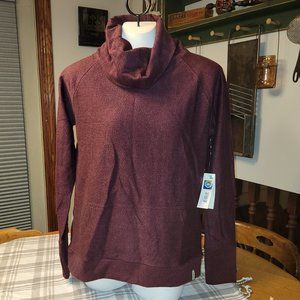 NWT RENU "Cozy Cowl" Burgundy Sweater Size Medium